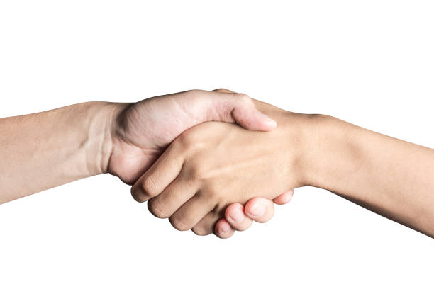 istock Hand open and ready to help or receive. Gesture isolated on white background with clipping path. 918757948
