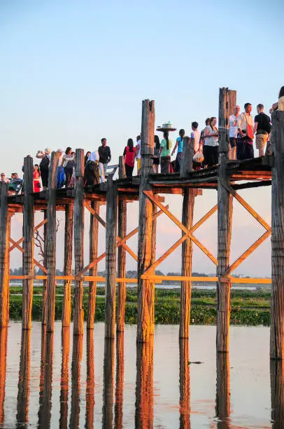 Photo of U Bein Bridge near Mandalay