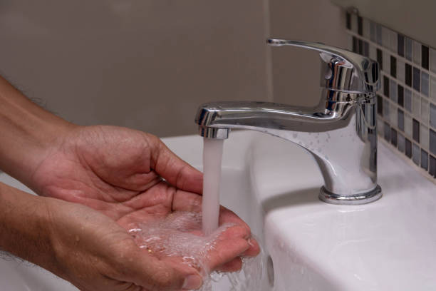 istock open faucet, water tap, turn on faucet 918763924