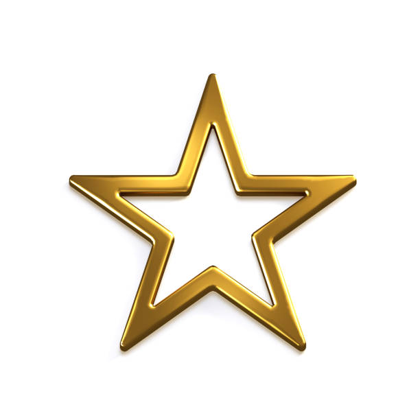 istock Gold Star Icon. 3D Gold Render Illustration 918764590