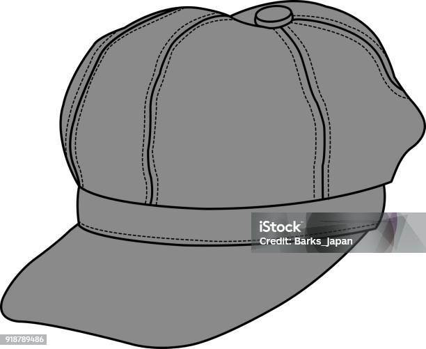 Newsboy Cap Illustration Vector Stock Illustration - Download Image Now - Hat, Cap - Hat, Art