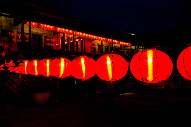 istock Red lantern decorate for Chinese New year 918792566