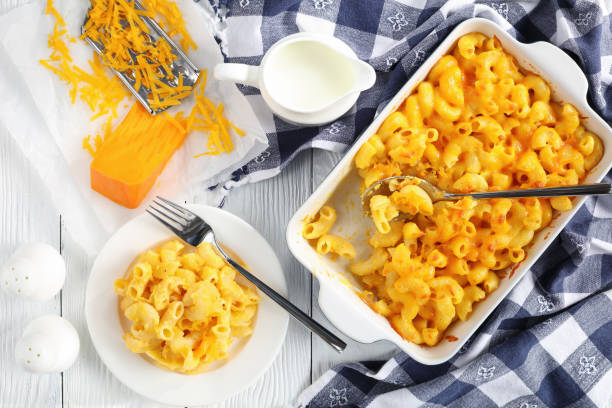 istock Macaroni and Cheese in baking dish and on plate 918807680
