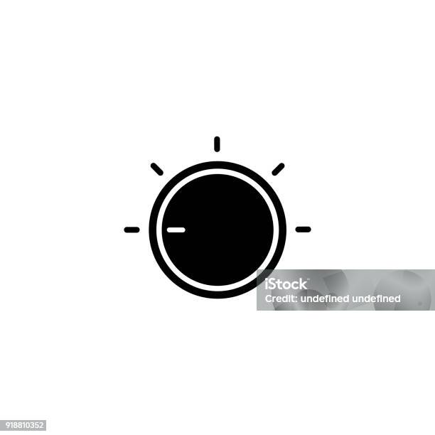 Adjustment Button Stock Illustration - Download Image Now - Volume Knob, Icon Symbol, Music