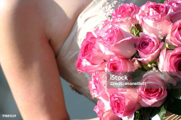 Bride And Boquet Stock Photo - Download Image Now - Adult, Adults Only, Beautiful People