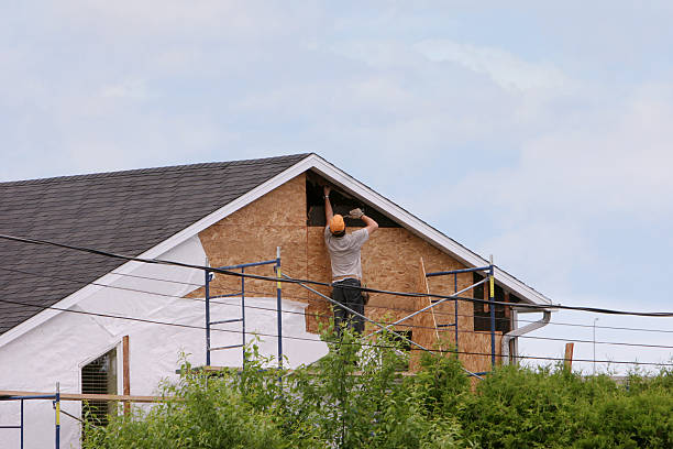 maison amélioration - restoring scaffolding built structure home improvement photos et images de collection