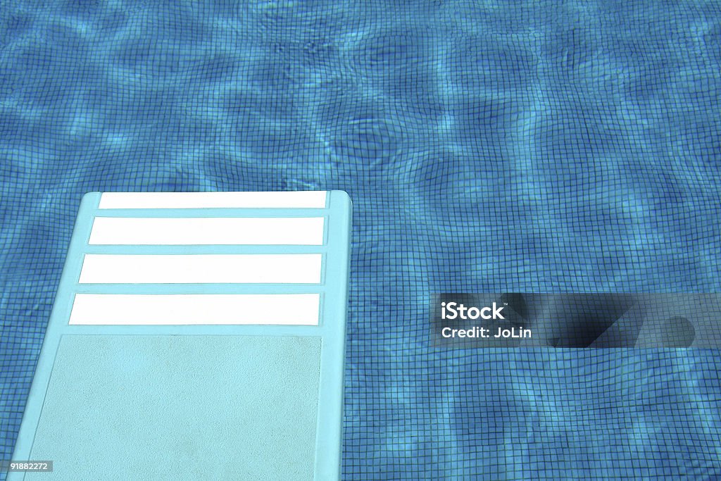 Trampolín en la piscina - Foto de stock de Abstracto libre de derechos