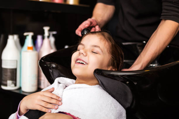 Little Girls Hair Salon Washing Hair Shampoo Stock Photos, Pictures &  Royalty-Free Images - iStock