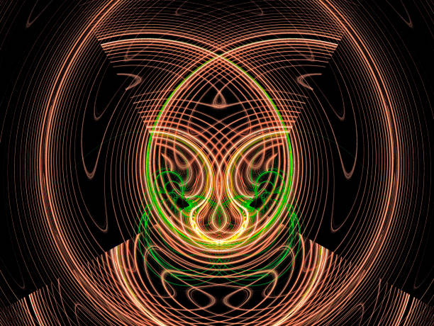 istock Insect. Graphic Design. Magic energy multicolored fractal. 918825502