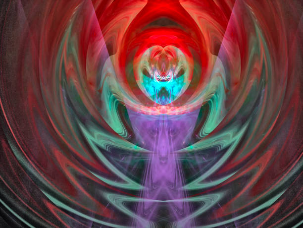 istock Insect. Graphic Design. Magic energy multicolored fractal. 918826584
