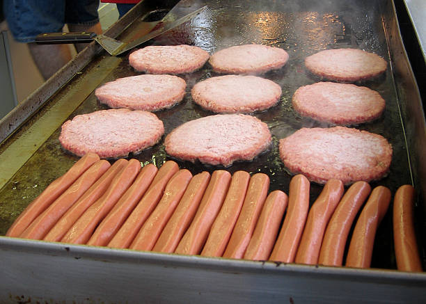 istock Hamburgers And Hotdogs 91882906