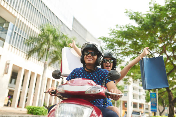 istock Couple on the scooter 918832938