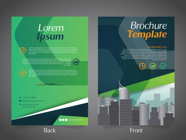 Business Brochure Flyer Design Layout Template - Vector Eps10. vector art illustration