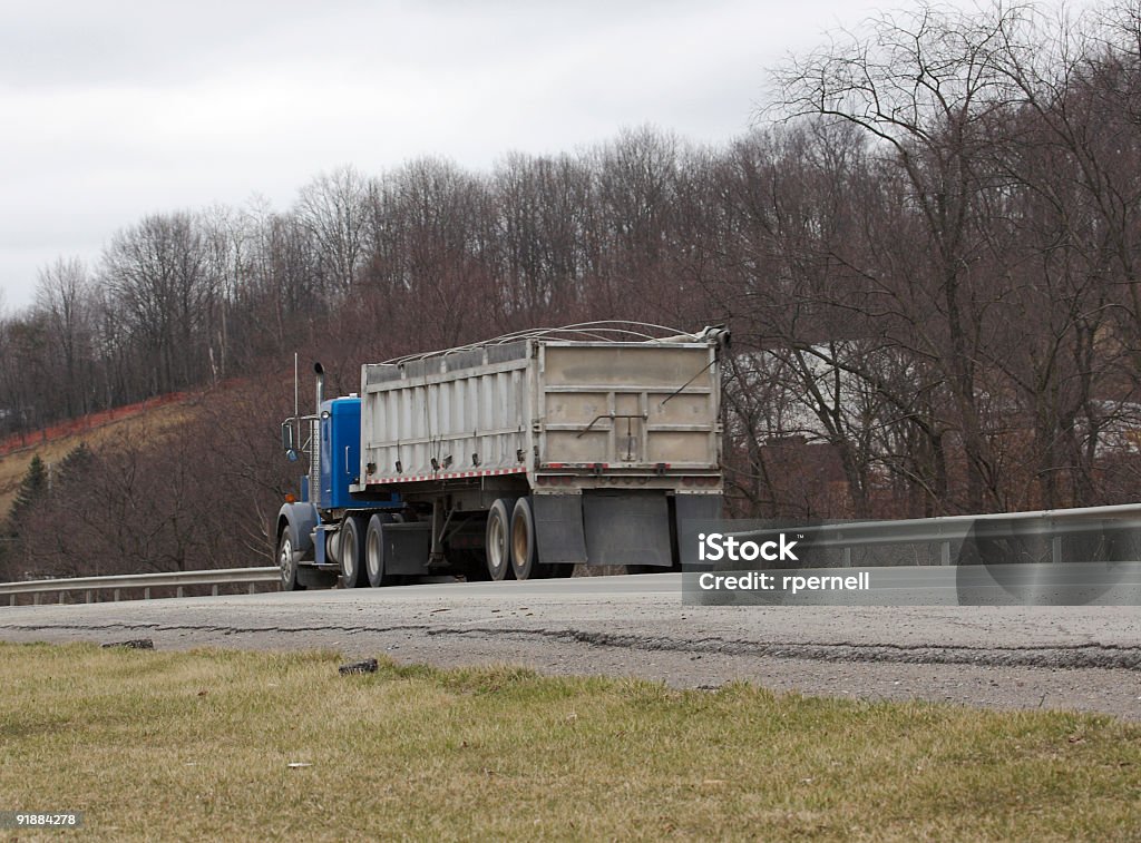 Dump Truck on the Highway  Truck Stock Photo