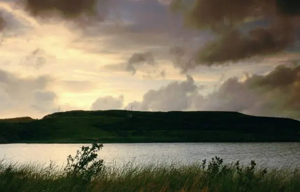 Isle of Skye Inner Hebrides island Sea Mountains sky clouds sunset sunrise scenic landscape