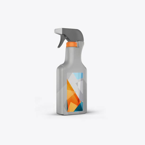 3d render sprayer on a white background - shampoo merchandise packaging razor imagens e fotografias de stock