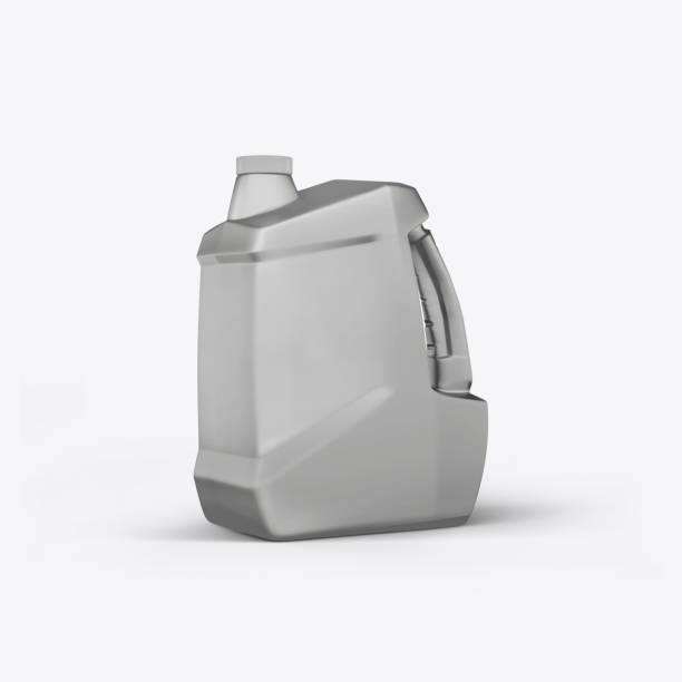 istock 3D render cans of motor oil on a white background 918854558