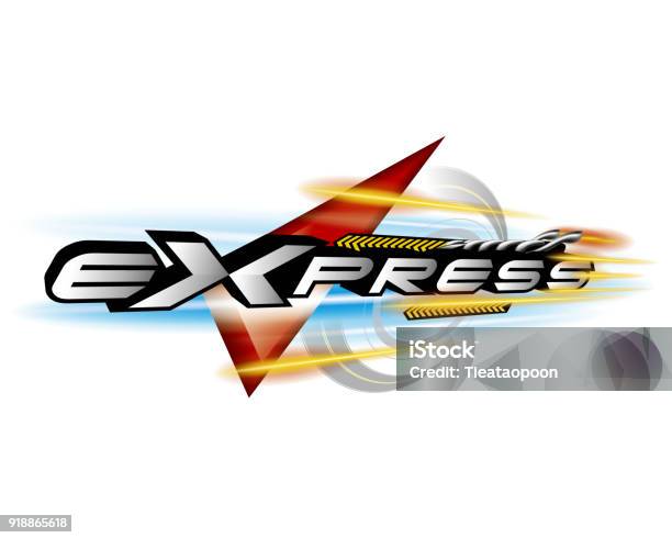 Express Vector Background Express Concept Vector Stock Illustration - Download Image Now - Car ...
