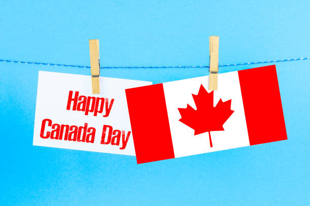 istock Happy Canada day greeting card or background. 918865748