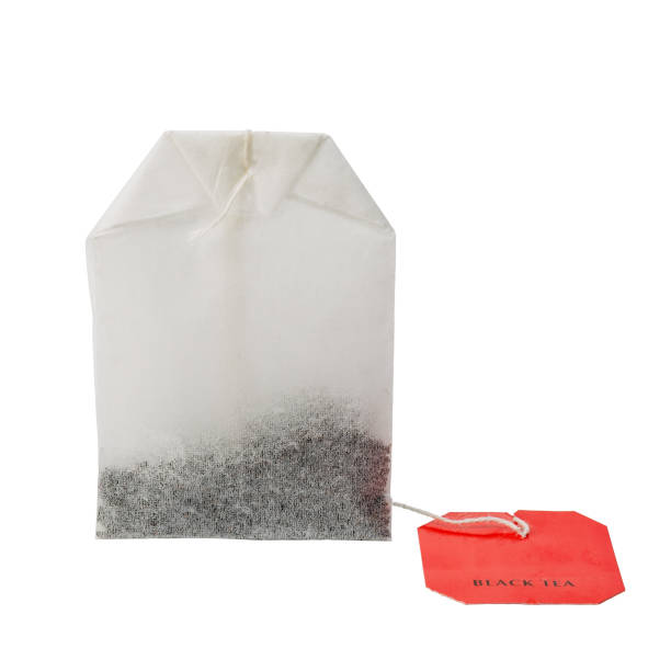 istock Bag of black tea and a red tag 918865998