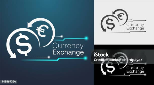 Currency Exchange Signage B Master Stock Illustration - Download Image Now - Currency Exchange, Logo, Coin