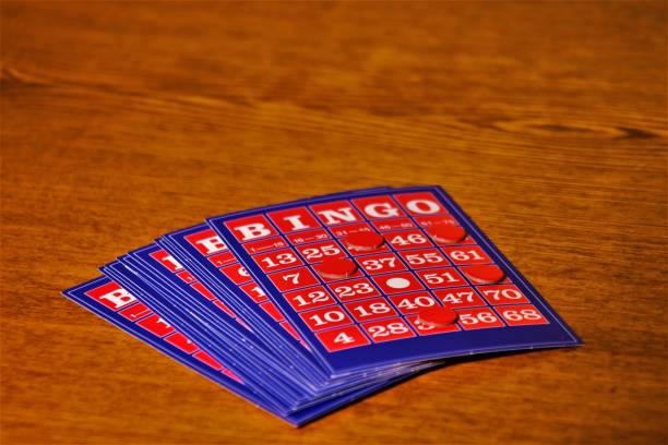 istock The vintage bingo card on wooden table 918870006