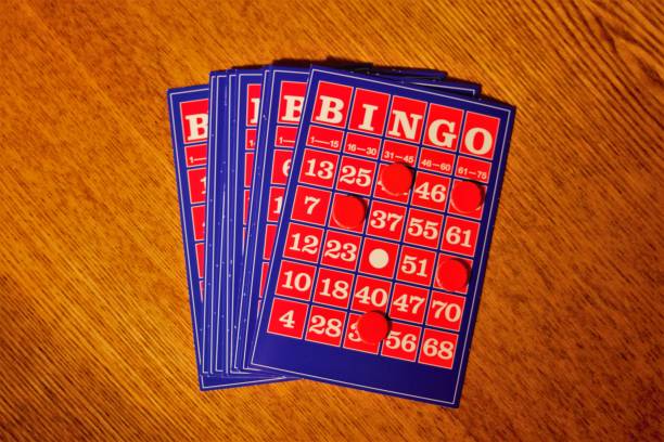 istock The vintage bingo card on wooden table 918872696