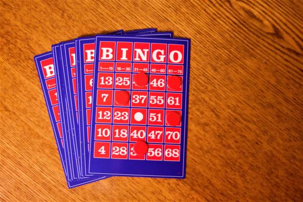 istock The vintage bingo card on wooden table 918872732