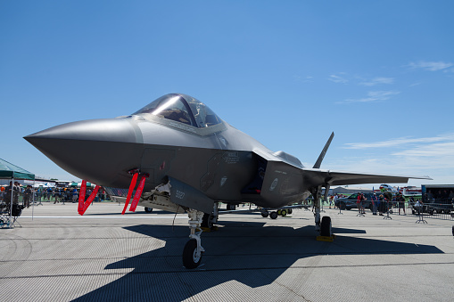 Dayton, Ohio, USA - June 19, 2016 The Vectren Dayton Air Show, Performers and static displays.