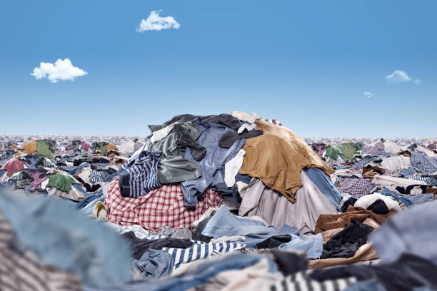 a landscape of laundry - overstrained imagens e fotografias de stock