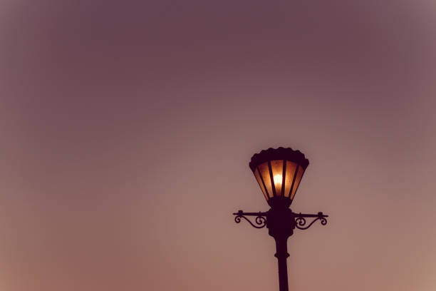 istock Lamp Night Light Dark in Background Vintage 918881648