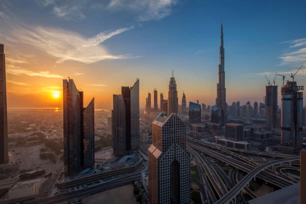 istock Dubai downtown at sunrise 918881794