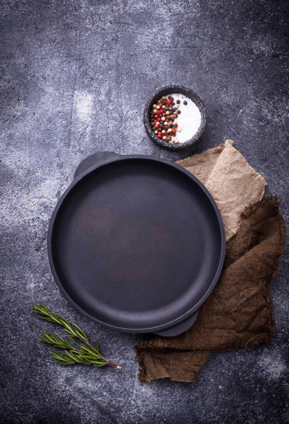 istock Cast iron frying pan with herbs and spices 918882486
