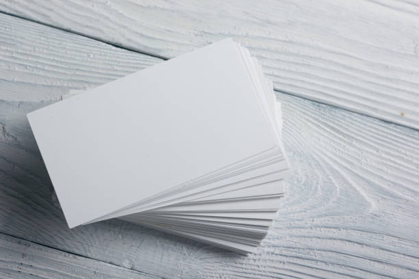 istock Business cards Mockup on color background. Flat Lay. copy space for text 918898822