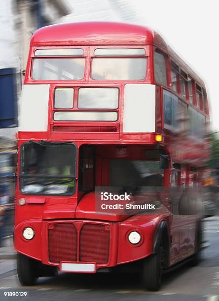 Old English Bus Stock Photo - Download Image Now - Advertisement, Back, Bus
