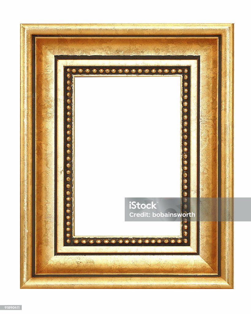 Black And Gold Frame  Art Stock Photo