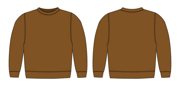 istock Illustration of sweat shirt ( brown) 918915554