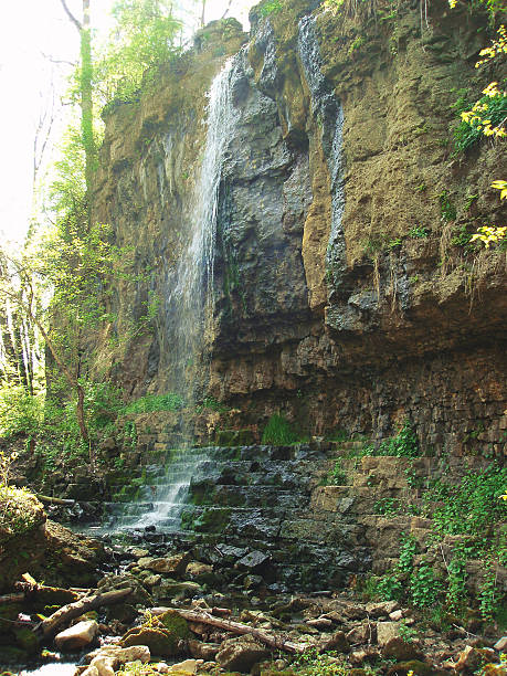 Cascada en la garganta - foto de stock