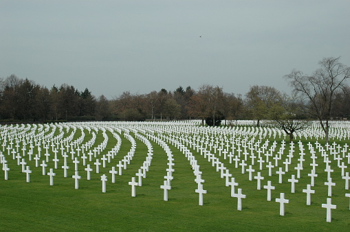 Military cemetery in  Henri-Chapelle, belgium. Near Aubel.