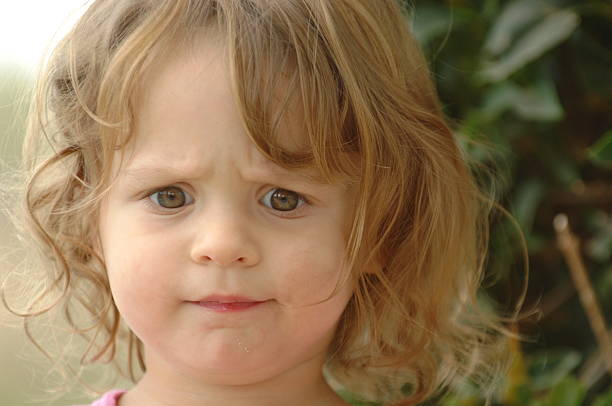 Confused Child stock photo