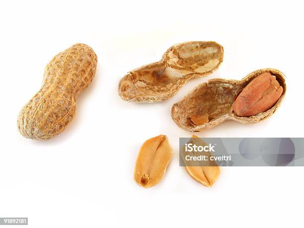 Peanuts Stock Photo - Download Image Now - Animal Shell, Color Image, Cracked