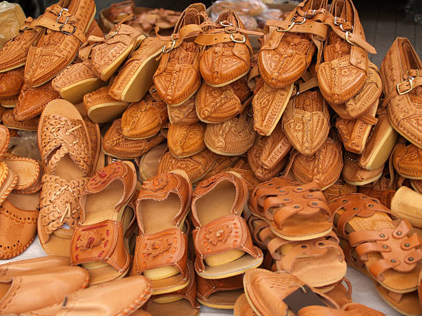 istock Leather shoes and sandals 91892397
