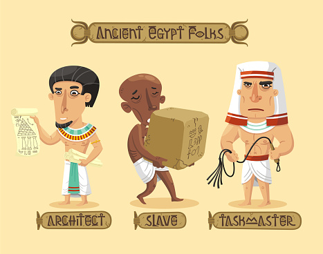 istock Ancient Egypt characters set 918939574