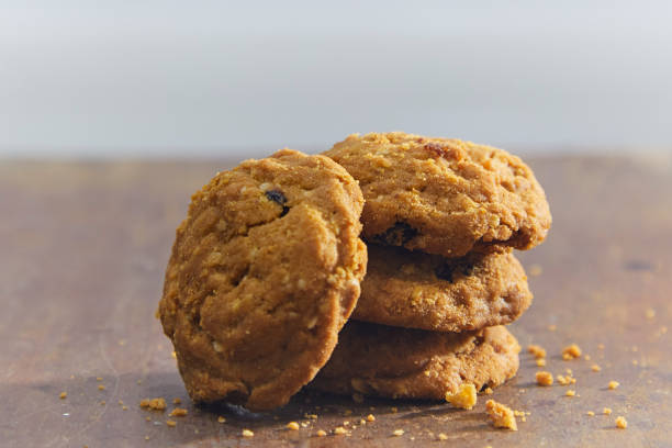 istock chocolate chip cookies on wood table 918942752