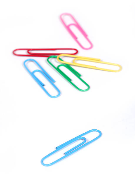 paper clips stock photo
