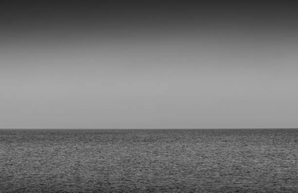 istock Blue sea, B&W, black and white. 918950556