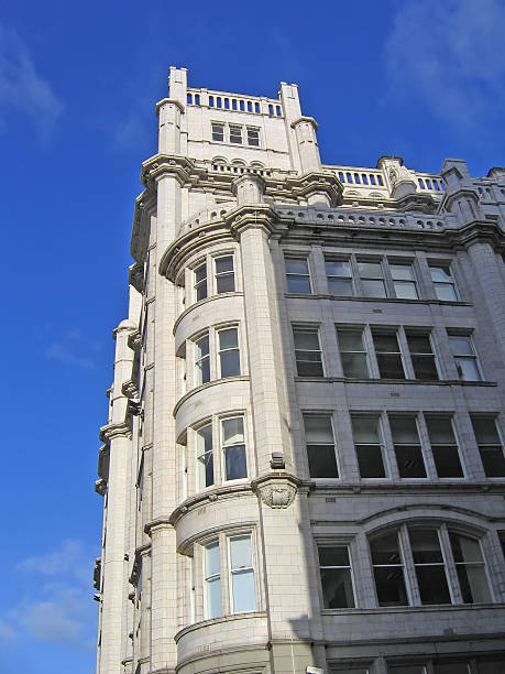 Historic Grey Stone Building in Liverpool