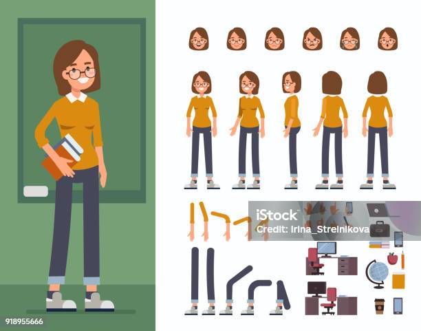 Student Stock Illustration - Download Image Now - Characters, Women, Model Kit