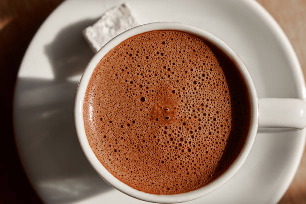 istock a cup of turkish coffee with foam 918955682