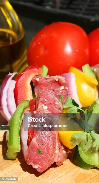 Shish Kebab De Fundo - Fotografias de stock e mais imagens de Almoço - Almoço, Amarelo, Ao Ar Livre